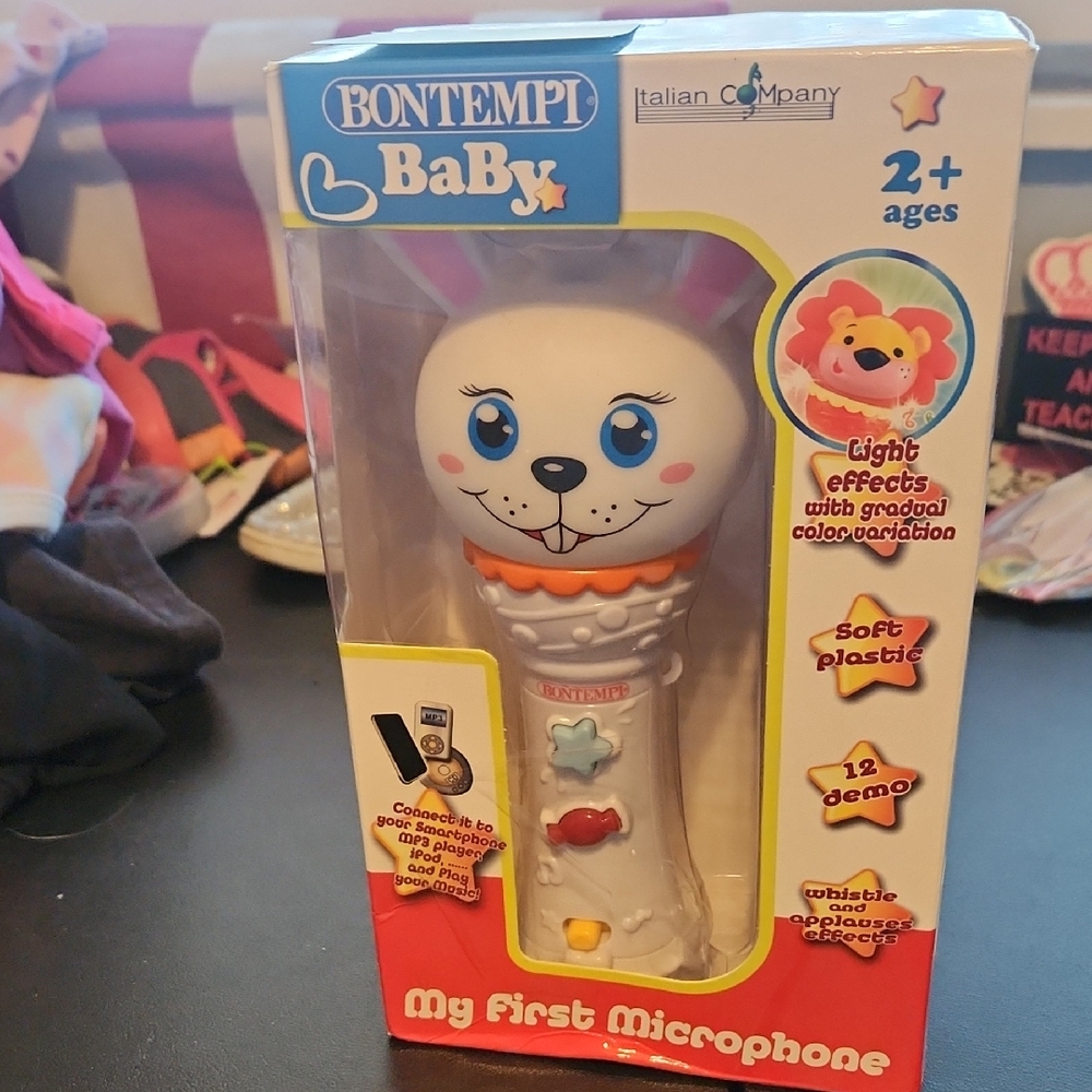 Baby My First Microphone - White NWT